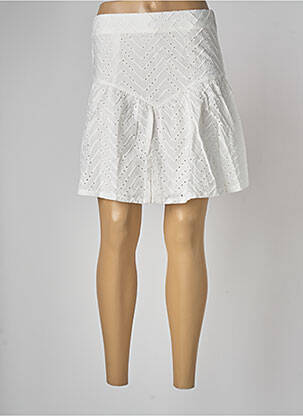 Jupe courte blanc GRACE & MILA femme
