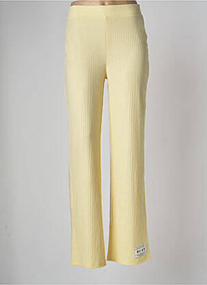 Pantalon droit jaune NA-KD pour femme