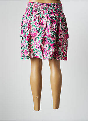 Jupe courte rose GRACE & MILA femme
