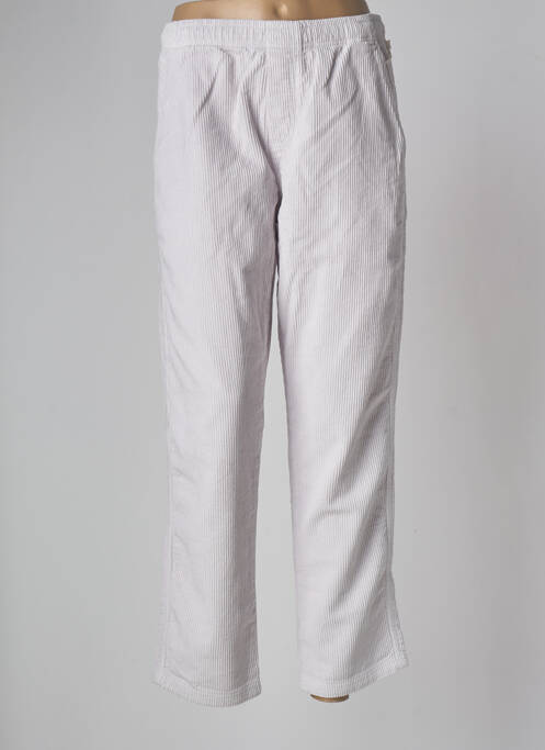 Pantalon droit blanc OBEY pour femme