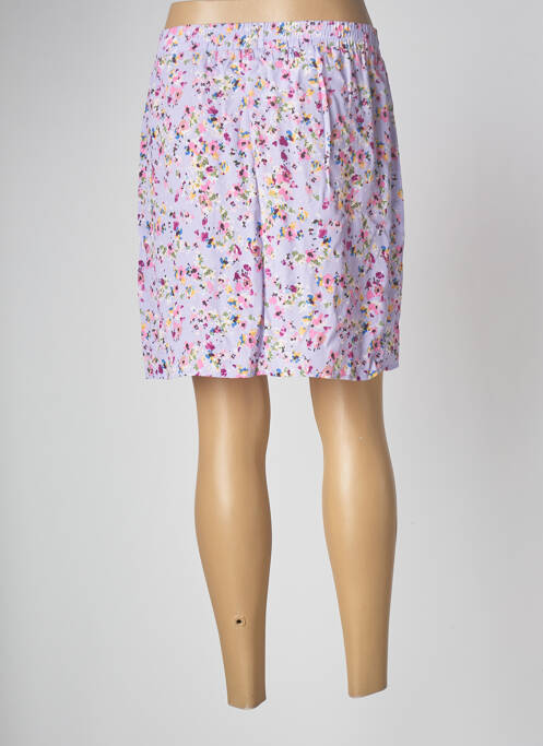 Jupe courte violet GRACE & MILA pour femme