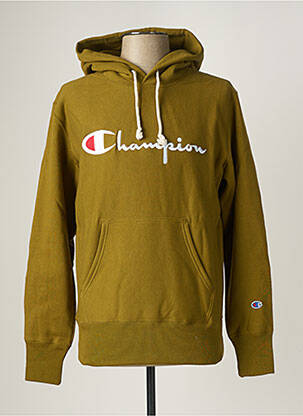 Sweat-shirt kaki CHAMPION homme