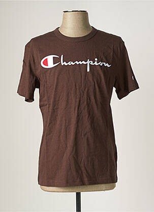 T-shirt marron CHAMPION homme