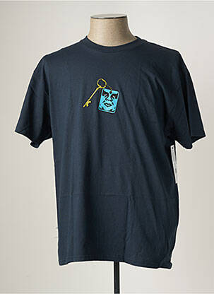 T-shirt bleu OBEY pour homme