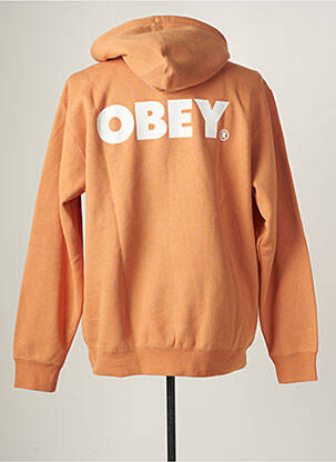 Sweat-shirt orange OBEY homme