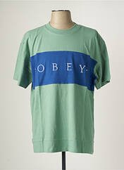 T-shirt vert OBEY pour homme seconde vue