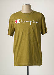 T-shirt kaki CHAMPION pour homme seconde vue