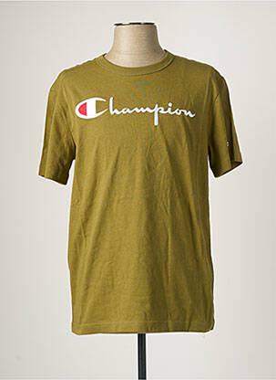 T-shirt kaki CHAMPION pour homme
