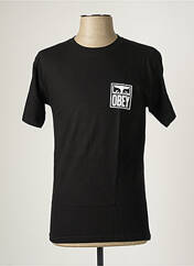 T-shirt noir OBEY pour homme seconde vue