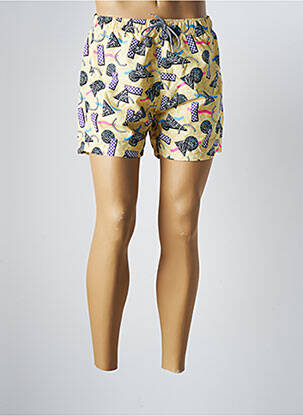 Short de bain jaune BOARDIES homme
