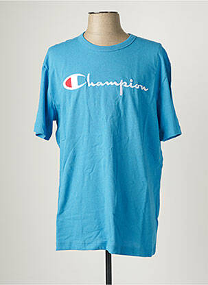 T-shirt bleu CHAMPION pour homme