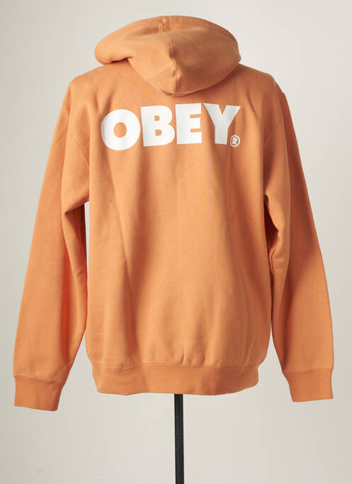 Sweat-shirt orange OBEY pour homme