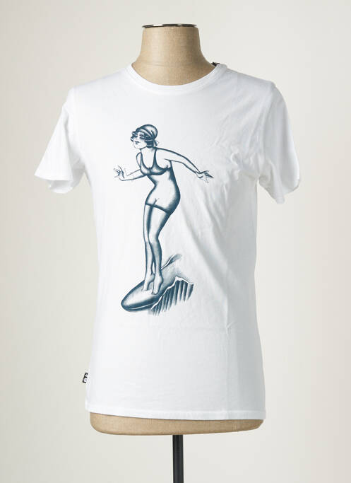 T-shirt blanc STEPART pour homme