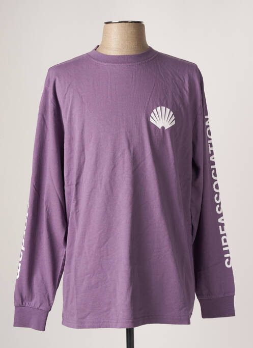 T-shirt violet NEW AMSTERDAM SURF ASSOCIATION pour femme