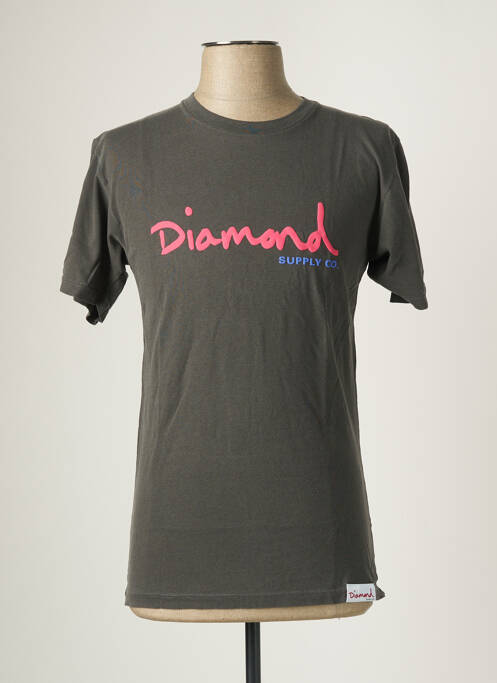 T-shirt noir DIAMOND SUPPLY CO pour homme