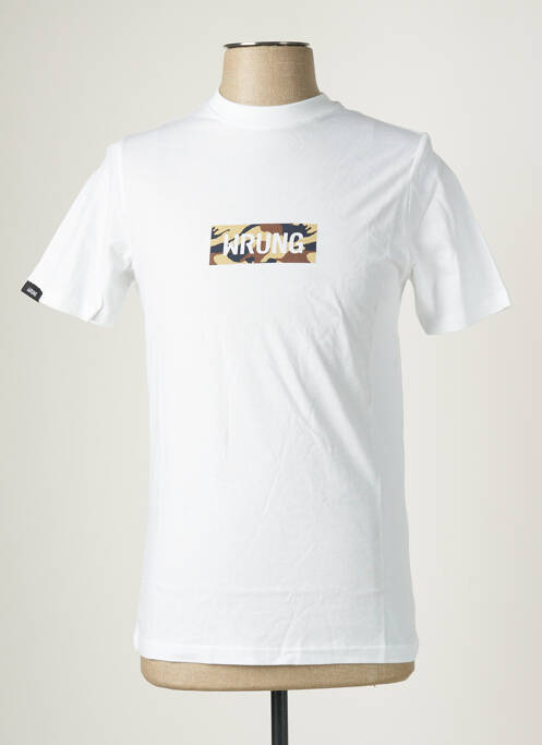 T-shirt blanc WRUNG pour homme