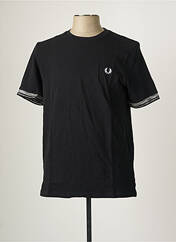 T-shirt noir FRED PERRY pour homme seconde vue