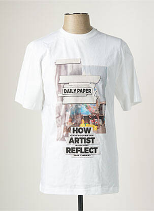 T-shirt blanc DAILY PAPER pour homme