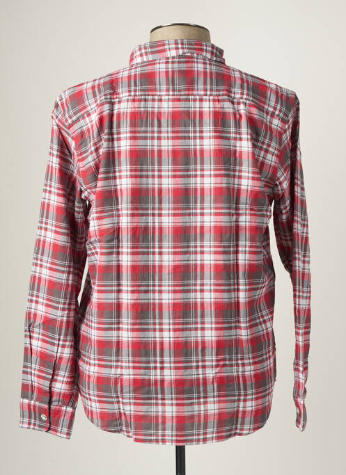 Chemise manches longues rouge EDWIN pour homme