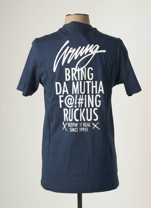 T-shirt bleu WRUNG pour homme