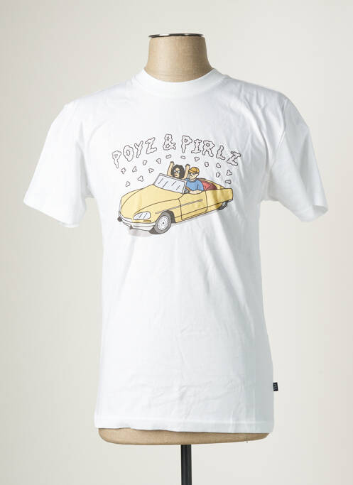 T-shirt blanc POYZ&PIRLZ pour homme