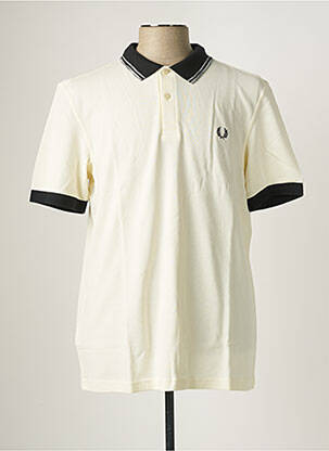 Polo beige FRED PERRY pour homme