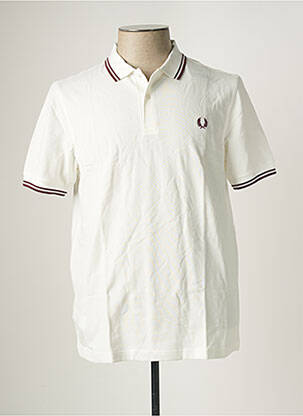 Polo blanc FRED PERRY pour homme