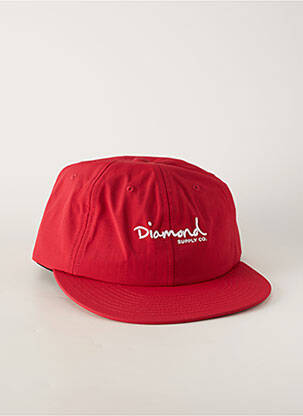 Casquette rouge DIAMOND SUPPLY CO homme