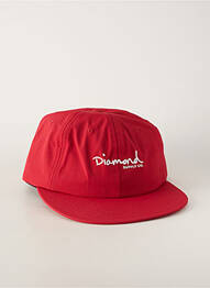 Casquette rouge DIAMOND SUPPLY CO homme