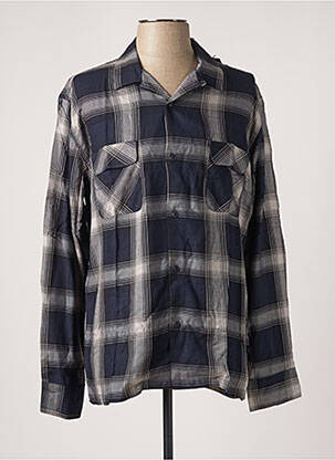 Chemise manches longues bleu EDWIN homme