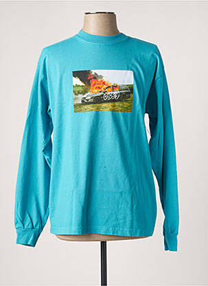 T-shirt bleu OBEY homme