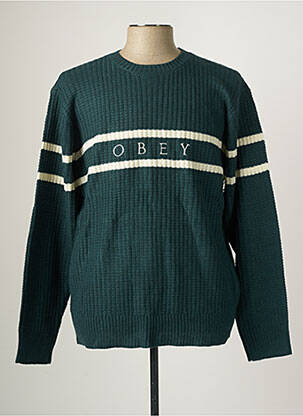 Pull vert OBEY pour homme