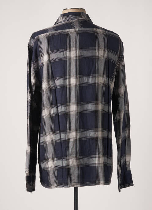 Chemise manches longues bleu EDWIN pour homme