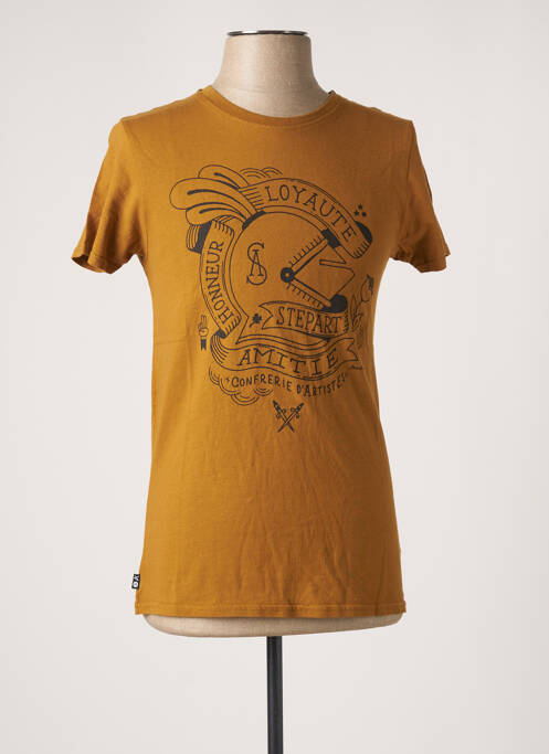 T-shirt orange STEPART pour homme