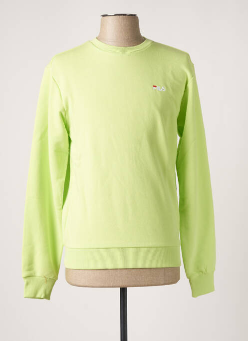 Sweat-shirt vert FILA pour homme