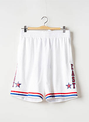 Short blanc MITCHELL & NESS pour homme