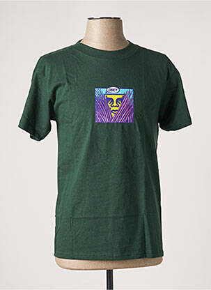 T-shirt vert OBEY pour homme