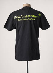 T-shirt noir NEW AMSTERDAM SURF ASSOCIATION pour homme seconde vue