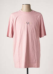 T-shirt rose FRED PERRY pour homme seconde vue