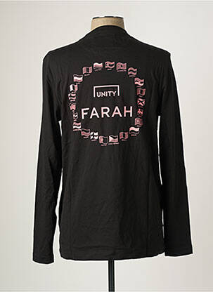 T-shirt noir FARAH homme