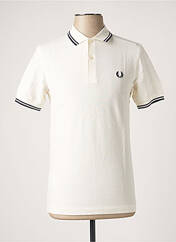 Polo blanc FRED PERRY pour homme seconde vue