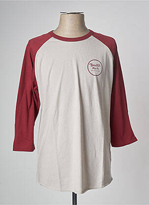 T-shirt rouge BRIXTON pour homme