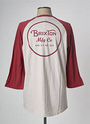 T-shirt rouge BRIXTON pour homme seconde vue