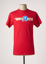 T-shirt rouge RAVE SKATEBOARDS homme