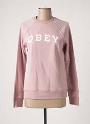 Sweat-shirt rose OBEY pour femme seconde vue