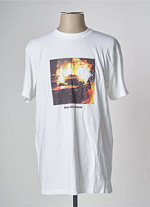 T-shirt blanc HUMAN WITH ATTITUDE homme