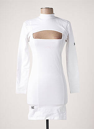 Robe courte blanc WASTED PARIS pour femme