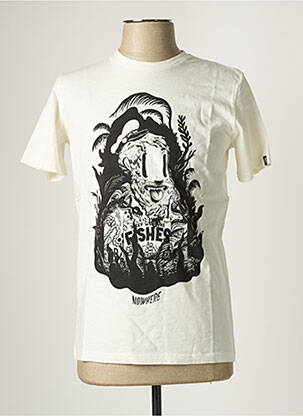 T-shirt blanc DUDES FACTORY homme
