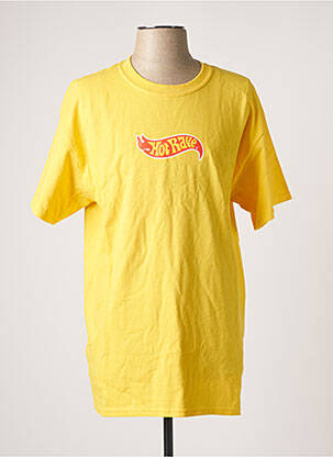 T-shirt jaune RAVE SKATEBOARDS pour homme