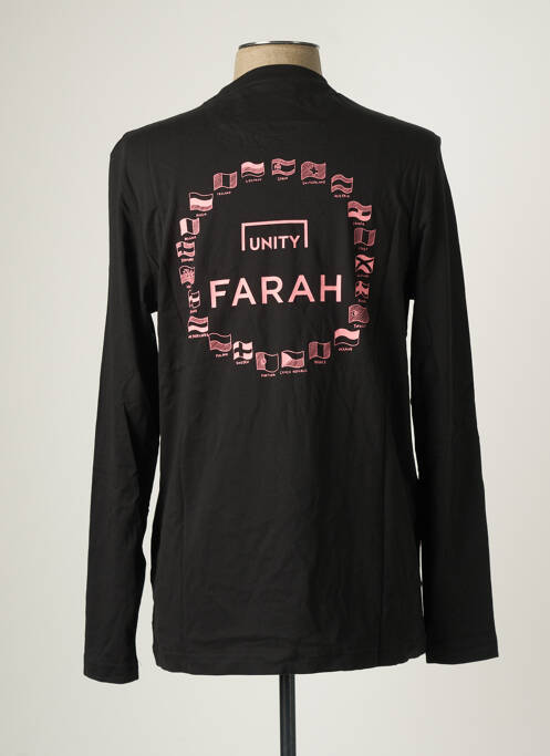 T-shirt noir FARAH pour homme
